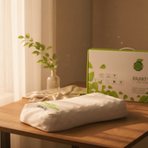 PAPATYA Peanut Shape Latex Pillow – with Massage Dots for Pressure Relief